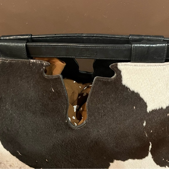 Julie Beth Longhorn Bag Black and White Cowhide - Picture 4 of 9